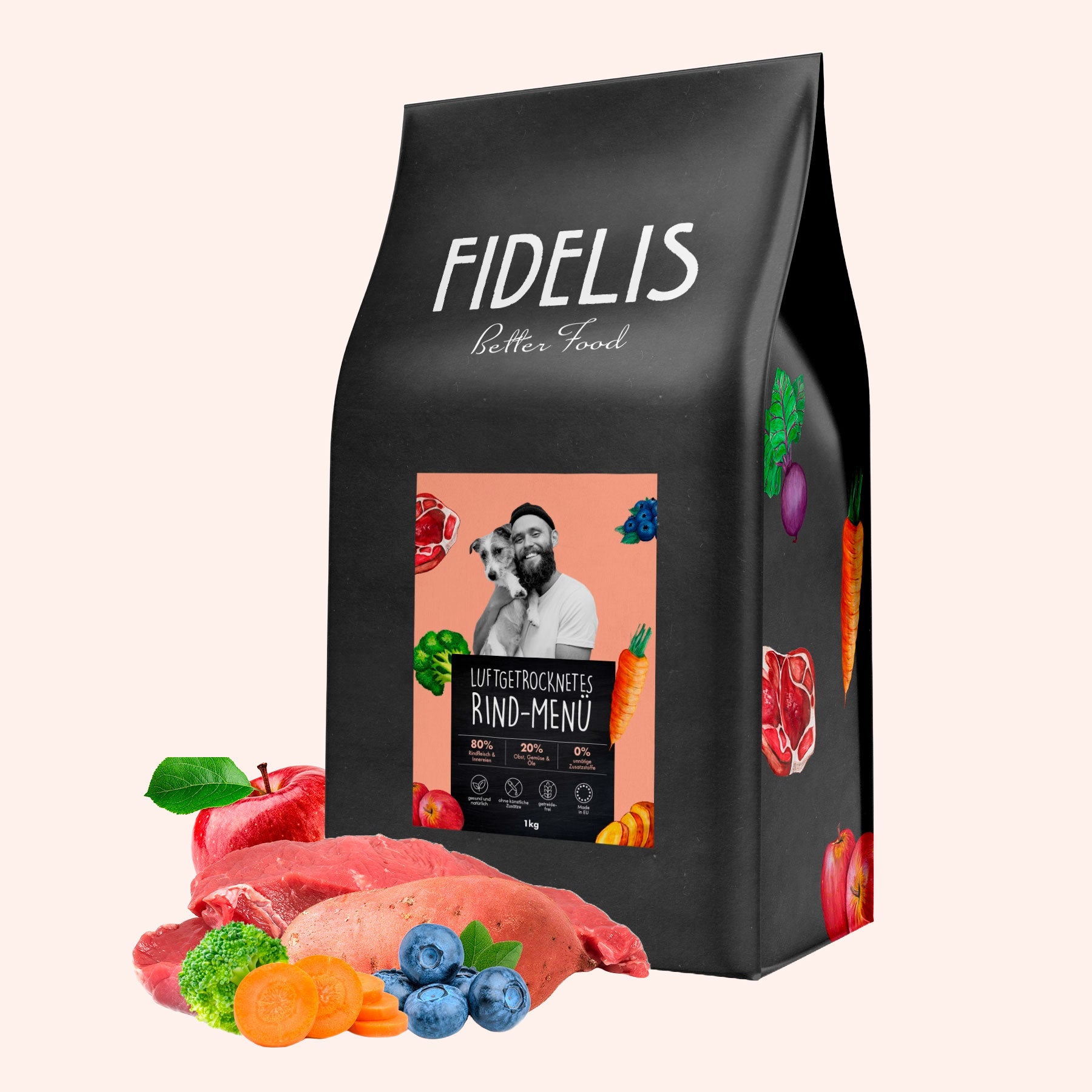 Croquettes pour chien Fidelis au boeuf